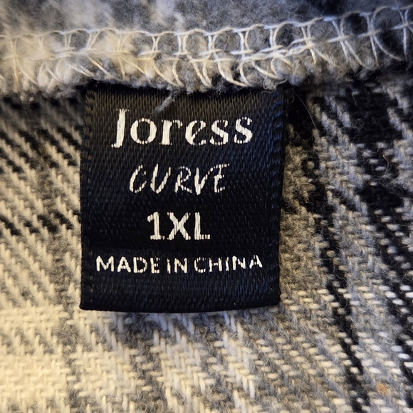 Joress Curve Plaid Sleeveless Vest Size 1XL - Picture 5 of 6